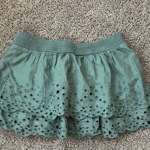 Capezio Green Eyelet Mini Skirt , red Anne Cole skirt and tight bundle